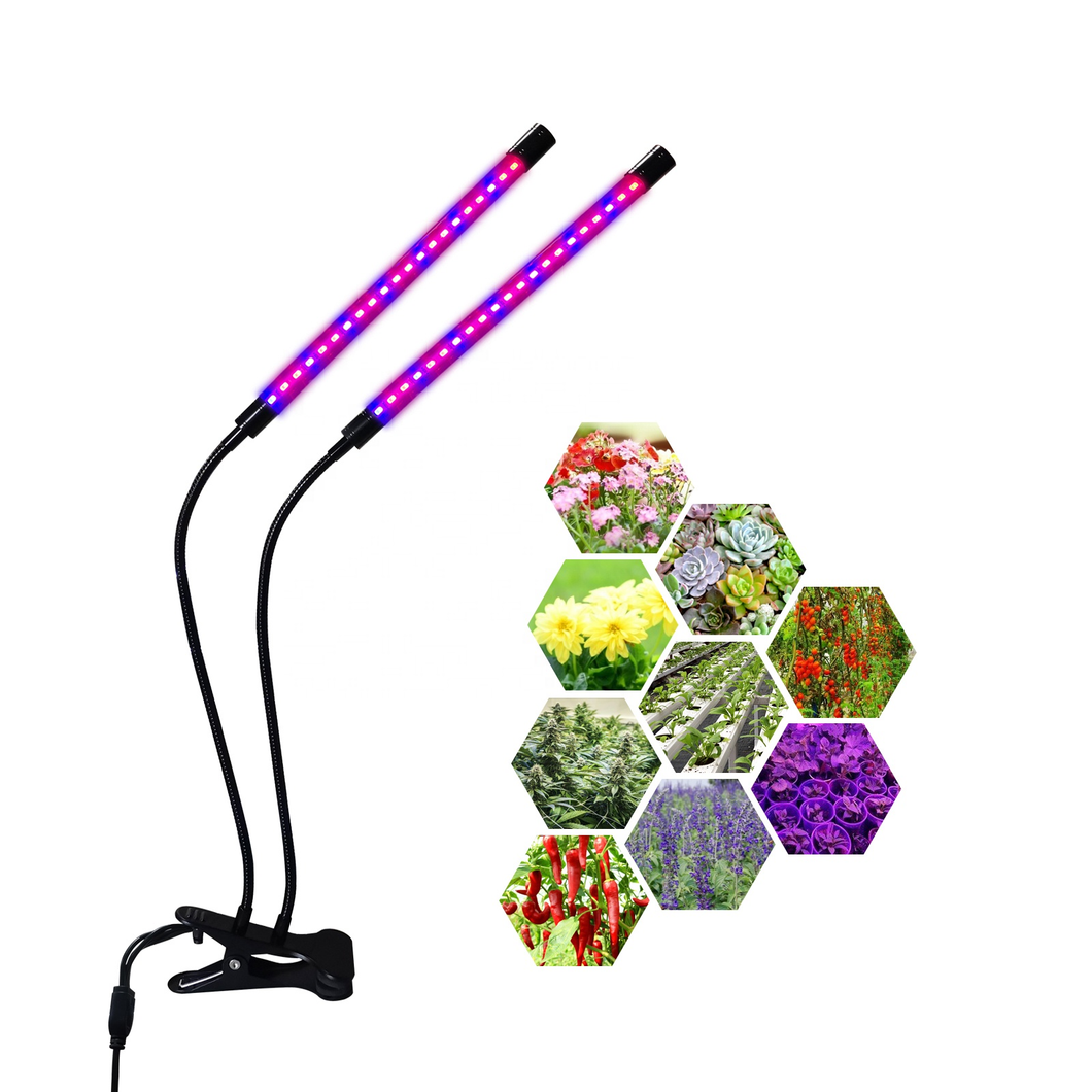 Creative 20W indoor lighting black double clip plant growth lamp-liweida