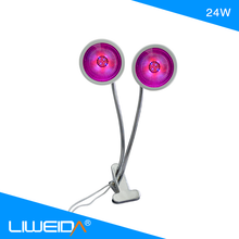 Load image into Gallery viewer, Red and blue light ratio of double headed white clip plant lamp-liweida
