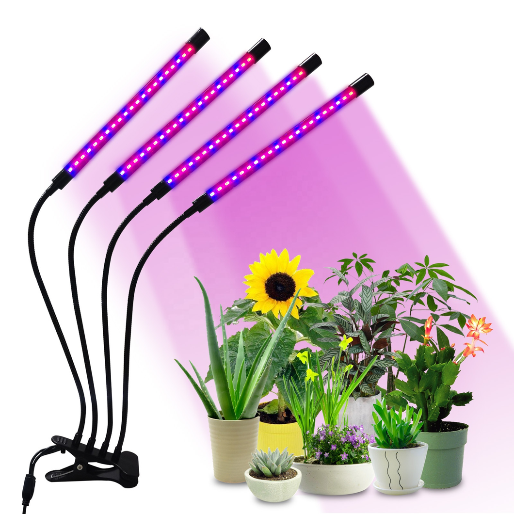 Creative and novel 40W indoor desktop lighting potted four head clip plant lamp-Liweida