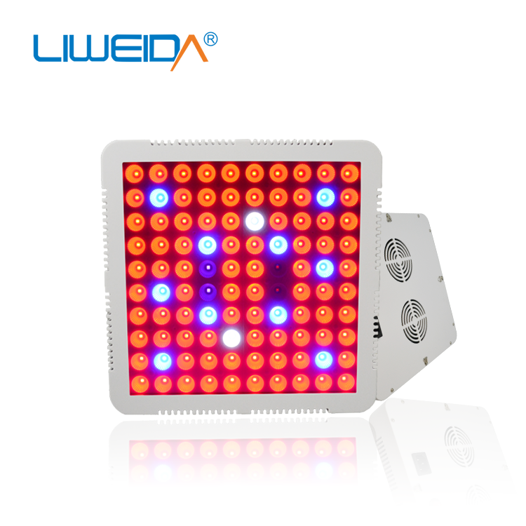 White shell 100W red and blue color matching panel plant lamp.-liweida