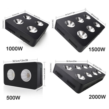 Load image into Gallery viewer, 500W 1000W 1500W 2000W CE RoHS Panel Grow Lights Red Blue White IR Separate Control Veg Bloom
