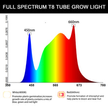 Load image into Gallery viewer, Liweida 0.6m 2ft full spectrum t8 led tube grow light parallel and series IP65 strip plant lamp for vegetable and tissue culture
