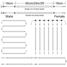 Load image into Gallery viewer, Liweida 60cm 24in plant grow light led t8 tube light smd 2835 led chip full spectrum strips lettuce greenhouse indoor grow lamp
