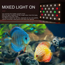 Load image into Gallery viewer, Liweida 2 dim&amp;2 switches full spectrum panel wrgb led aquarium lights 3w*55pcs sheet metal salt and water lamp for marine coral
