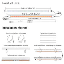 Load image into Gallery viewer, Liweida best led grow light 2023 t8 3ft led tube lights kits with timer for indoor garden and flower pot
