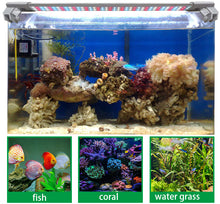 Load image into Gallery viewer, Liweida full spectrum marine thin ip65 aquarium lights 3-45w aluminum coral reef light salt and water lamp with adjustable stand
