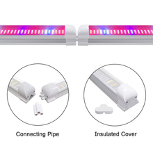 Load image into Gallery viewer, T8 integration grow light tube 4 rows 2835 smd  strip grow light-liweida
