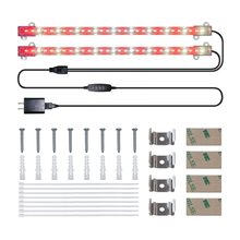 Load image into Gallery viewer, Double tube T5 led15w plant lamp with red and white light ratio and timing dimming.-liweida

