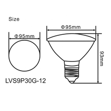 Load image into Gallery viewer, 12W IP65 red and blue light ratio PAR20 plant growth par lamp indoor potted supplementary light lamp.
