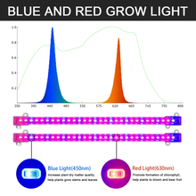 Load image into Gallery viewer, The new double LED plant growth tube red and blue ratio can be adjusted regularly for plant growth.
