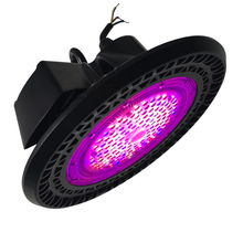 Load image into Gallery viewer, High power full spectrum black external battery UFO LED grow light.
