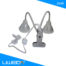 Load image into Gallery viewer, Red and blue light ratio of double headed white clip plant lamp-liweida
