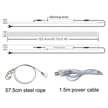 Load image into Gallery viewer, 100W LED plant growth lamp is suitable for cultivating plants with supplementary light and dimming function.

