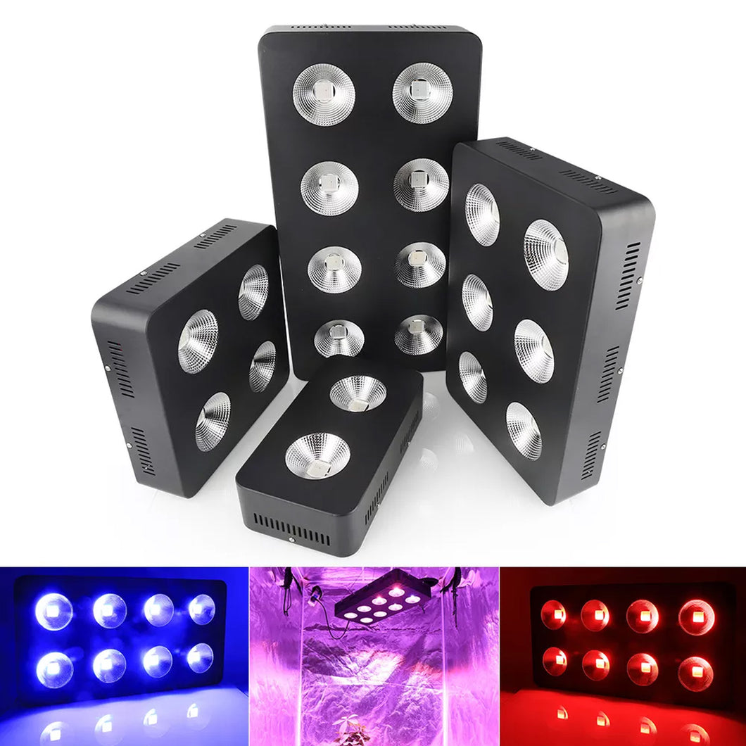 500W 1000W 1500W 2000W CE RoHS Panel Grow Lights Red Blue White IR Separate Control Veg Bloom